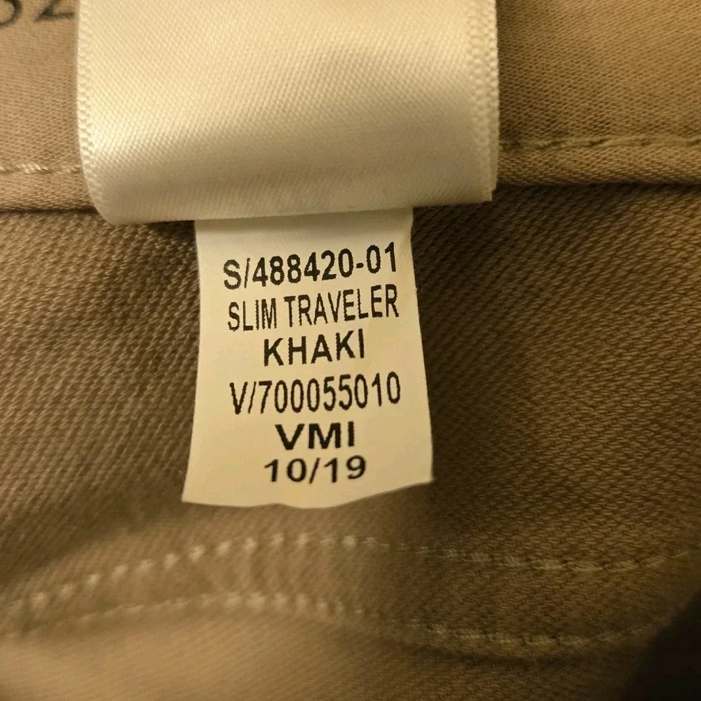 Banana Republic Pants Mens 31x32 (Fit 32x31) Traveler Slim Fit Khaki Tan Stretch
